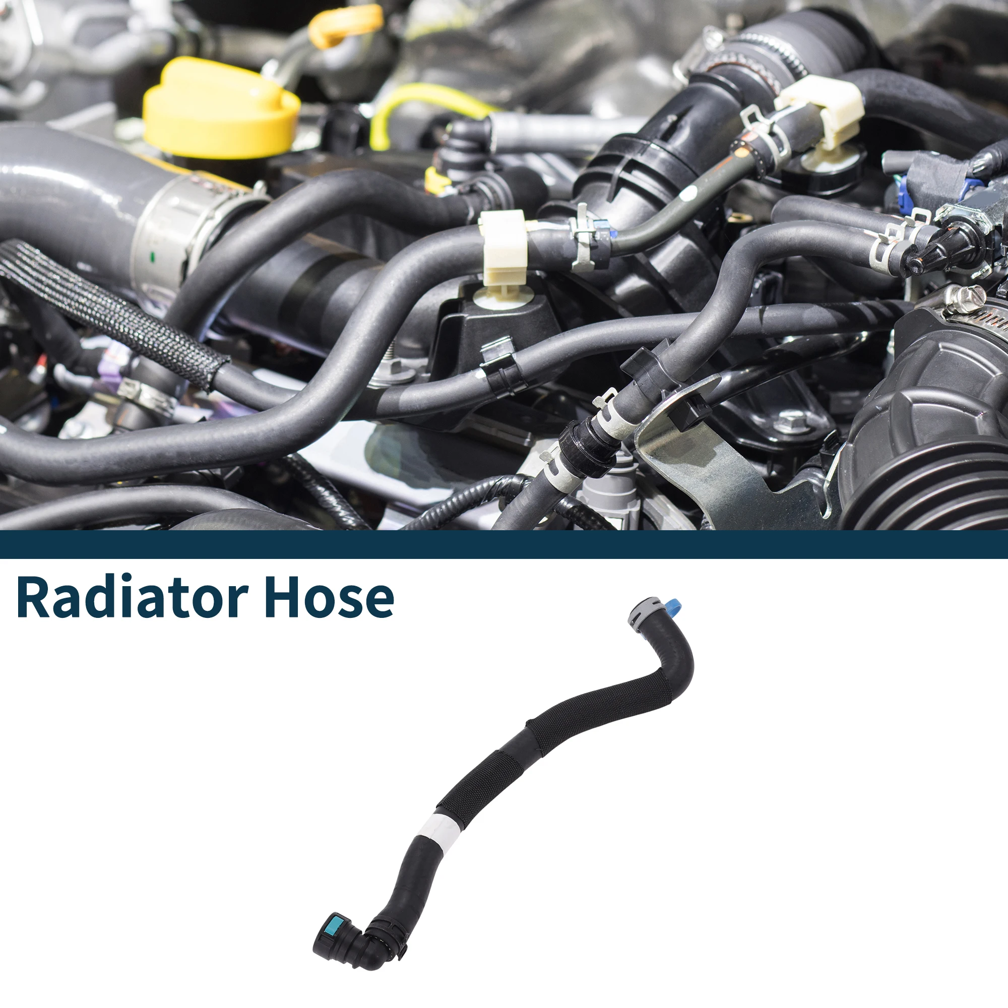 Mangueira do aquecedor da mangueira do radiador motoforti no. lr036540 para land rover para range rover 2013-14 tubo de refrigeração de borracha preto 1 pc