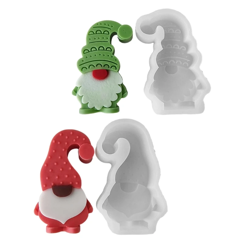 

Christmas Soap Molds Silicone Making Mould Dwarf Silicone Craft Moulds Present for Hand-Making Enthusiasts