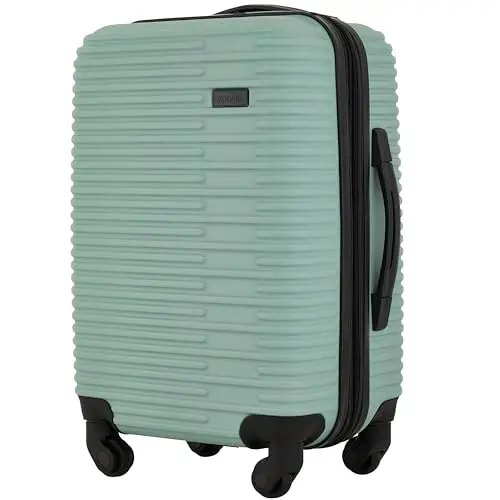 

Набор дорожных сумок и багажа для женщин kensie Hillsboro, цвет Green Granite, 20-дюймовый чемодан для ручной клади