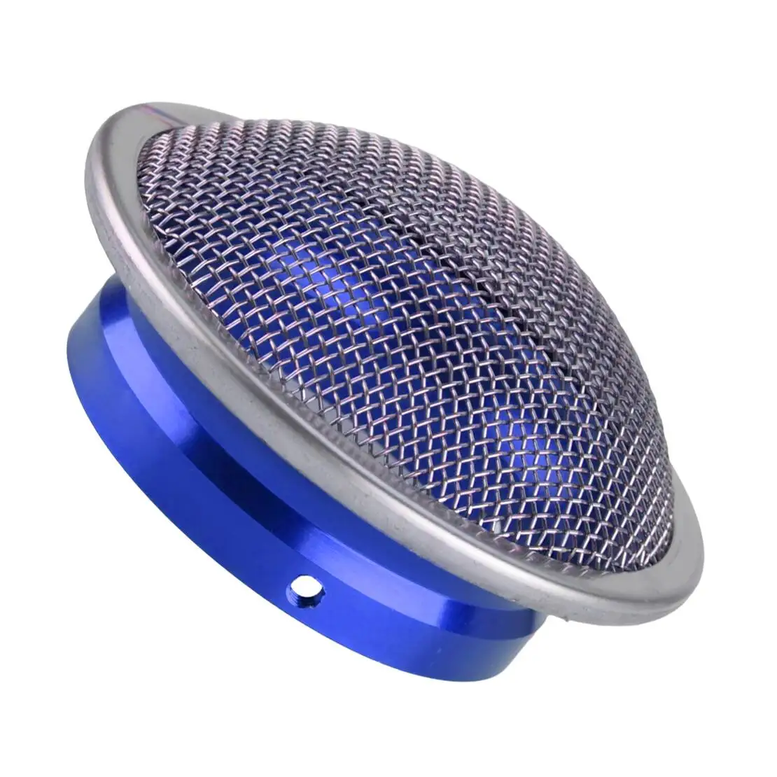 50mm ID Blue Motorcycle Carburetor Velocity Stack Air Filter Cup With Mesh Screen