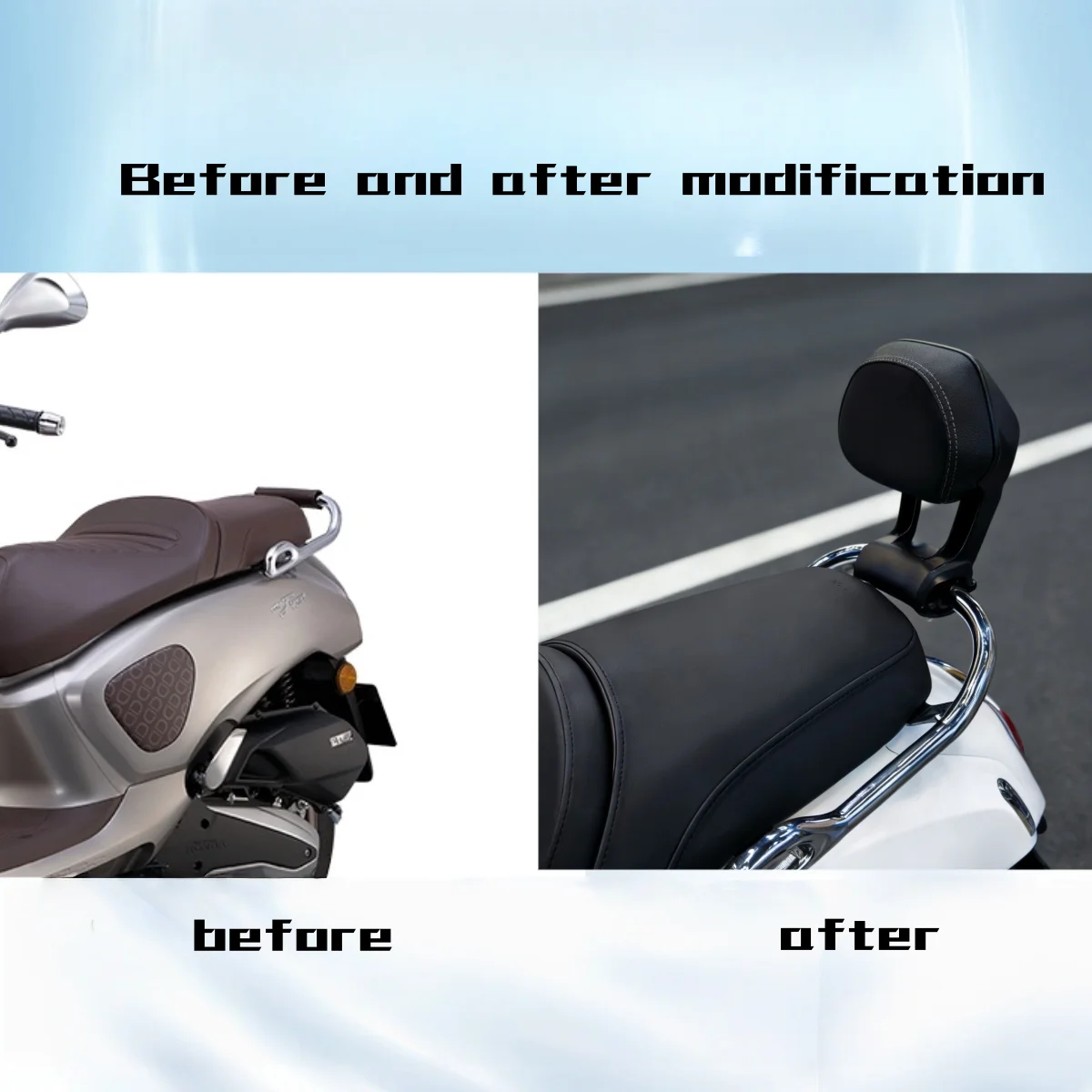 For Honda NW F150 Dedicated Backrest Aluminum Alloy Backrest Rear Seat Backrest Spoiler