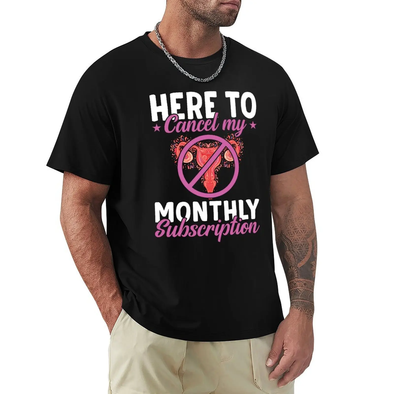 Here To Cancel My Monthly Subscription Shirt, Hysterectomy Surgery Shirt, Hysterectomy Support Shirt, Uterus Uterus Evic T-Shirt