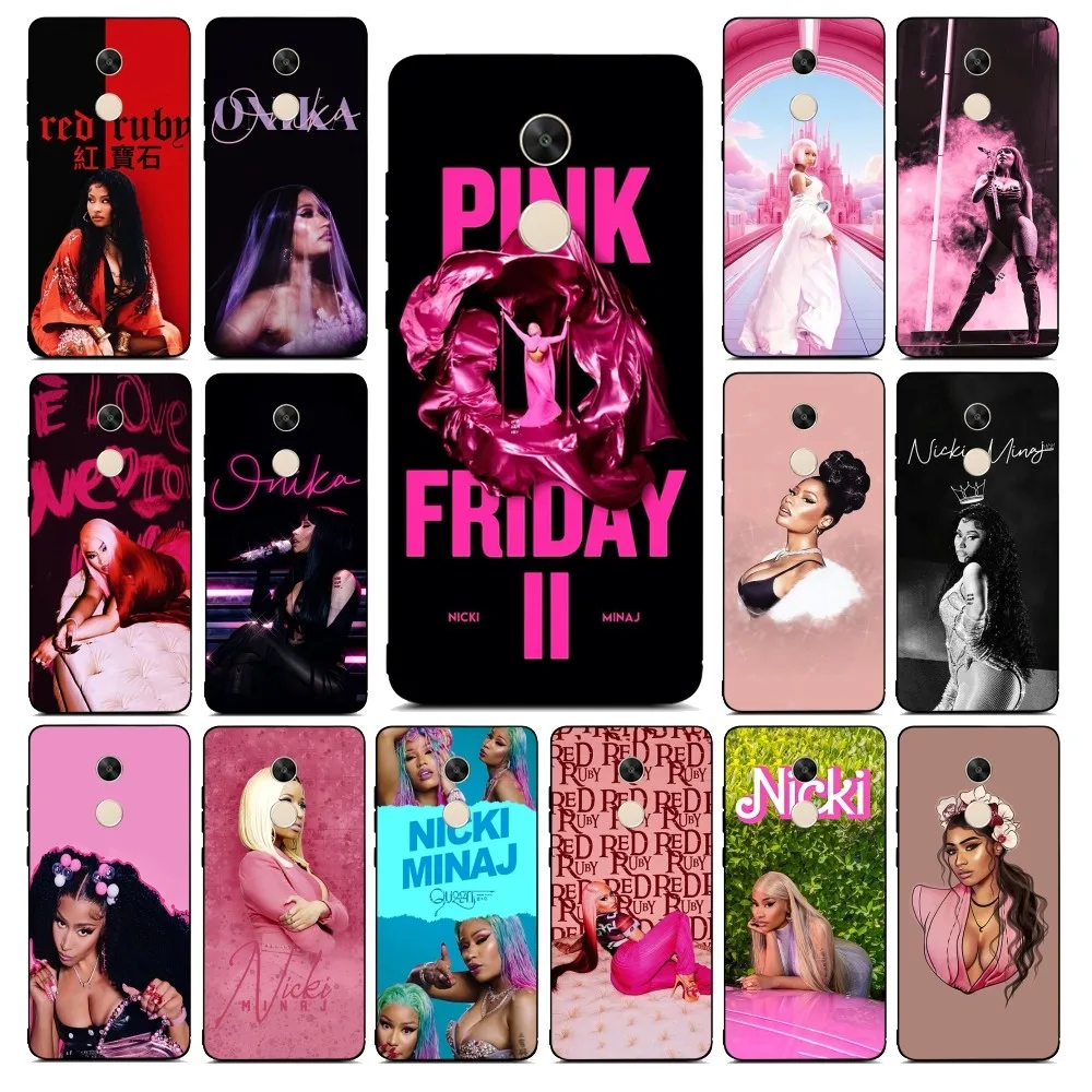 N-Nicki M-Minaj Rapper Pink Friday 2 Phone Case For Redmi Note 4 X 5 A 6 7 8 T 9 9S 10 11 11S 11Epro Poco M3 Pro