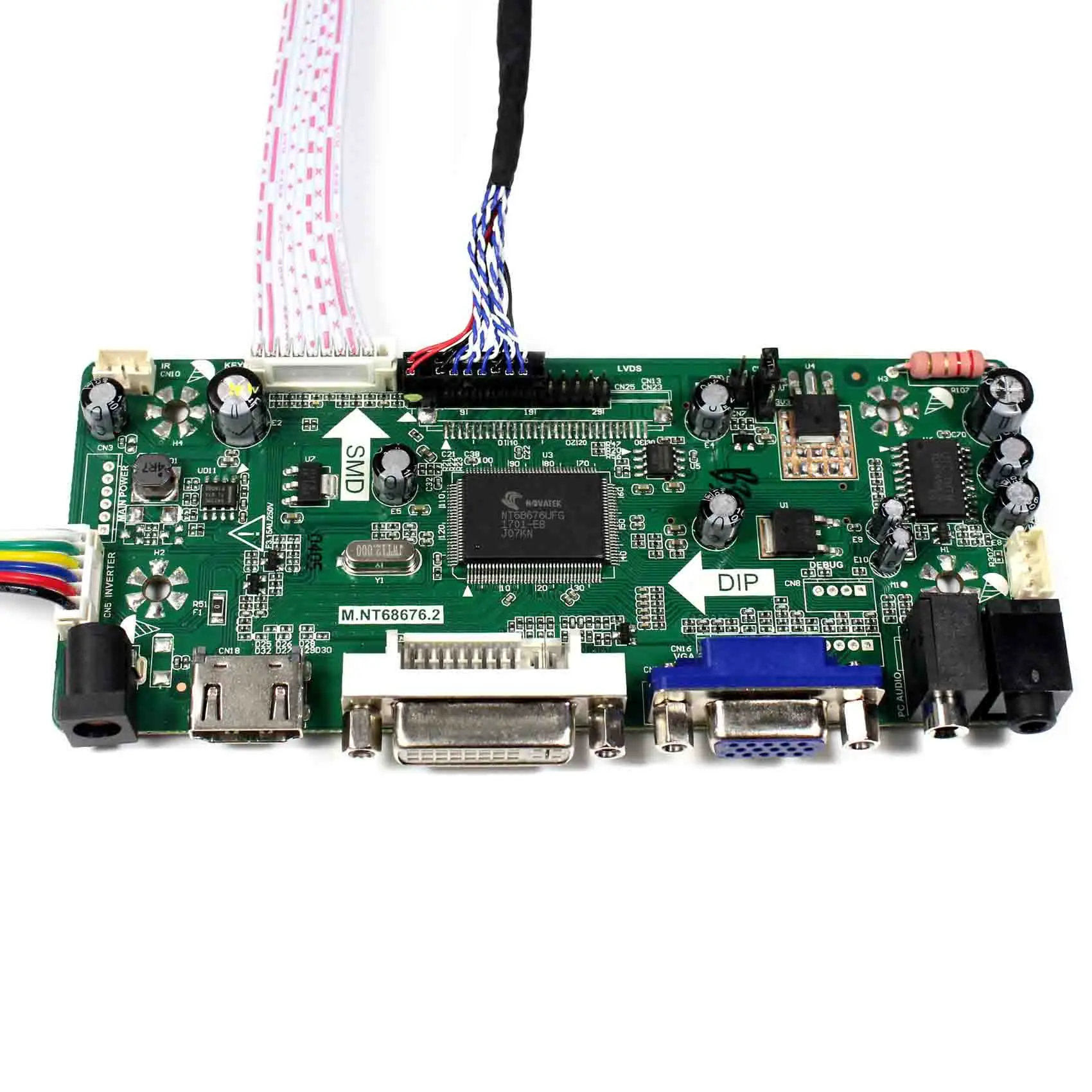 ل 15 بوصة 4CCFL 20P 1024x768 LTM150XH-L02 LTA150B850F LQ150X1LW71N LQ150X1LW73 LCD شاشة HD-MI VGA وحدة تحكم بشاشة إل سي دي مجلس