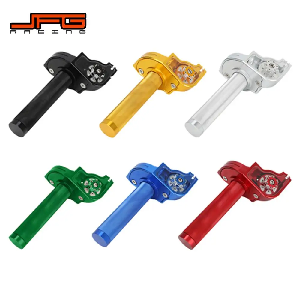 7/8''22mm Motorcycle Accelerator Handlebar Throttle Visible Twist Grip Universal CNC Aluminum For Pit Dirt Bike Motocross ATV