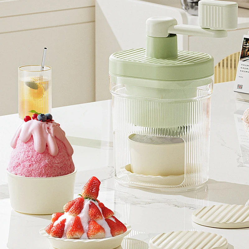 

Машина для производства бритого льда, маленькая ручная дробилка для льда, домашняя ручная машина для изготовления смузи, подходит для кемпинга на открытом воздухе