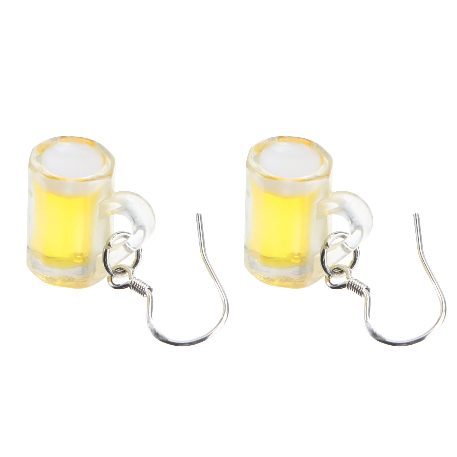 Beer Mug Earrings Shot Bottles Trendy Delicate Jewelries Accessories for Women Creative No Pierced Eardrop