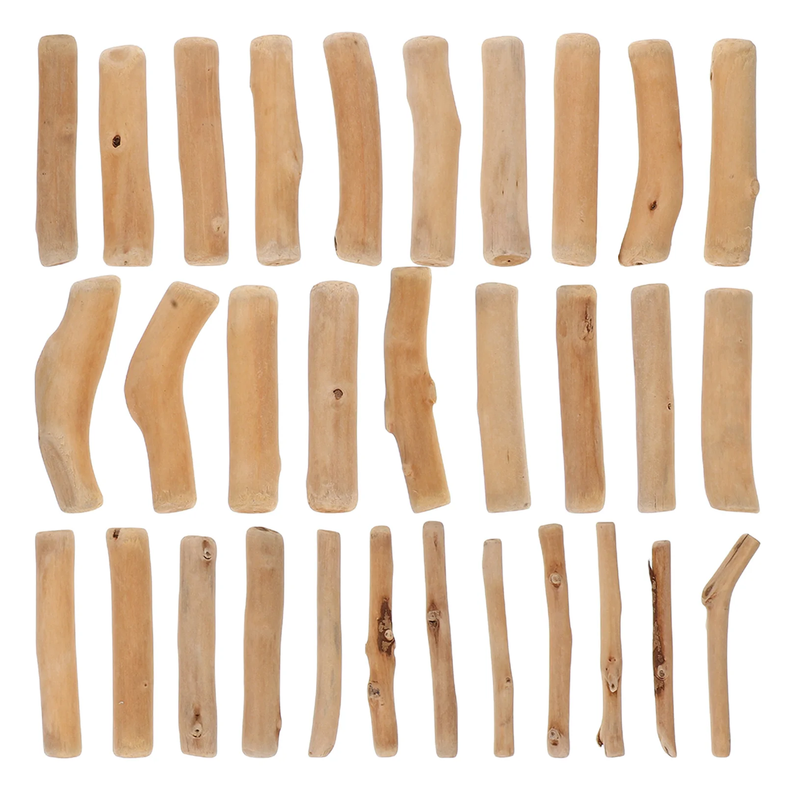 

250G Pack Natural Wood Rod Bars Unfinished Craft Material for DIY Home Office Bedroom Decor Micro Landscape Ornament Driftwood