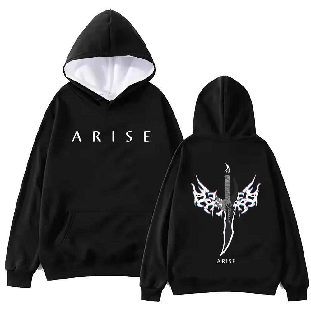 

Solo Leveling Pria Толстовки в стиле хип-хоп Kaus Pola Gotik Antik Толстовки для взрослых и детей Одежда Мягкие удобные стильные большие размеры Осень Зима