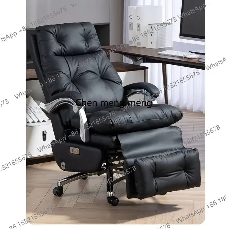 

E136 Electric, reclining leather, sedentary comfort Home computer chair Business office chair