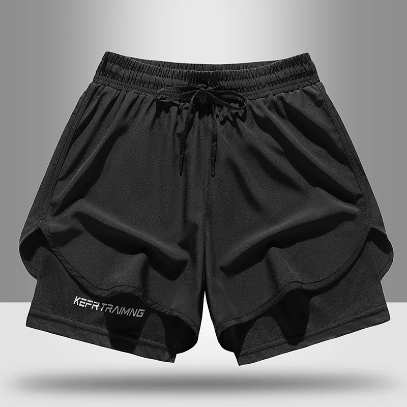 Summer Unisex 2-in-1 Sports Shorts, Lightweight Running Shorts for Men, Ideal for Fitness, Training, Basketball and Marathon