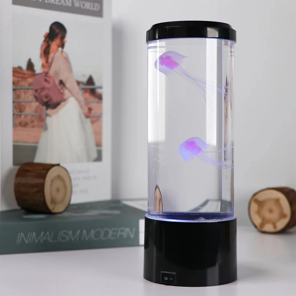 LED クラゲランプ 7 色変化 USB 電池式クラゲナイトライトファンタジー水族館ランプ寝室の家の装飾