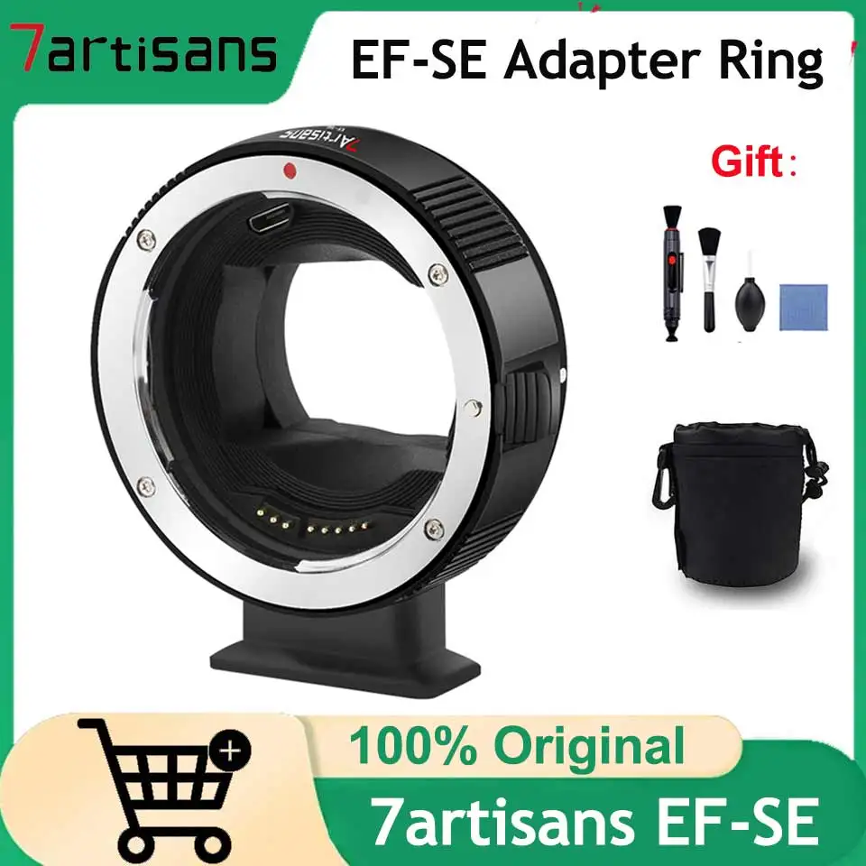 Переходное кольцо 7artisans EF-SE с автофокусом, адаптер для крепления объектива, совместимый с объективом Canon EF/EF-S и креплением Sony E ZVE10 A9