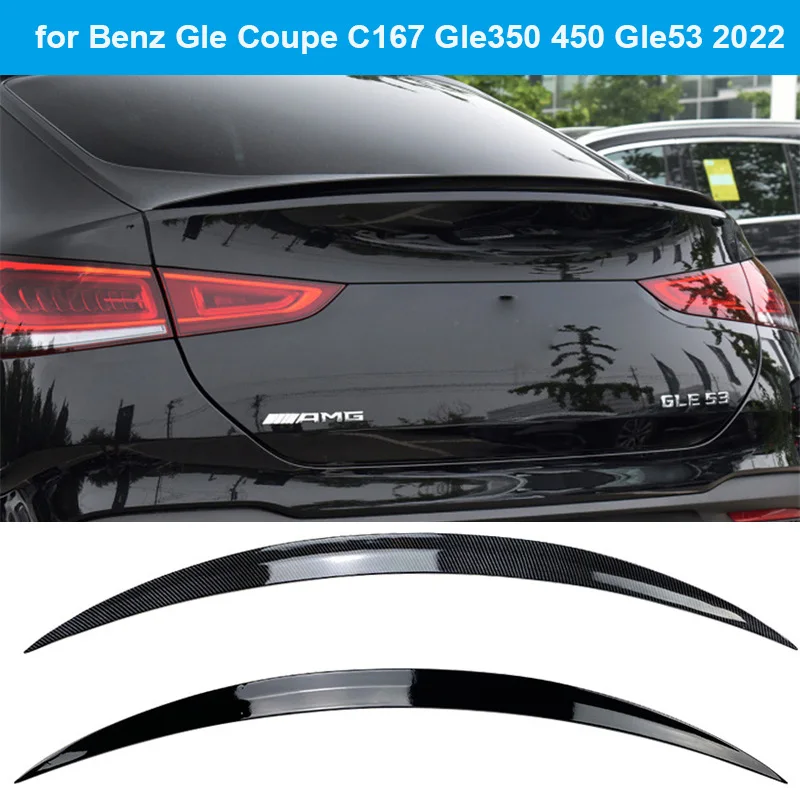 

Glossy Car Rear Trunk Spoiler Wing Lip For Mercedes Benz Gle Coupe C167 Gle350 450 Gle53 Amg 2022 Tail Tailgate Splitter Spoiler