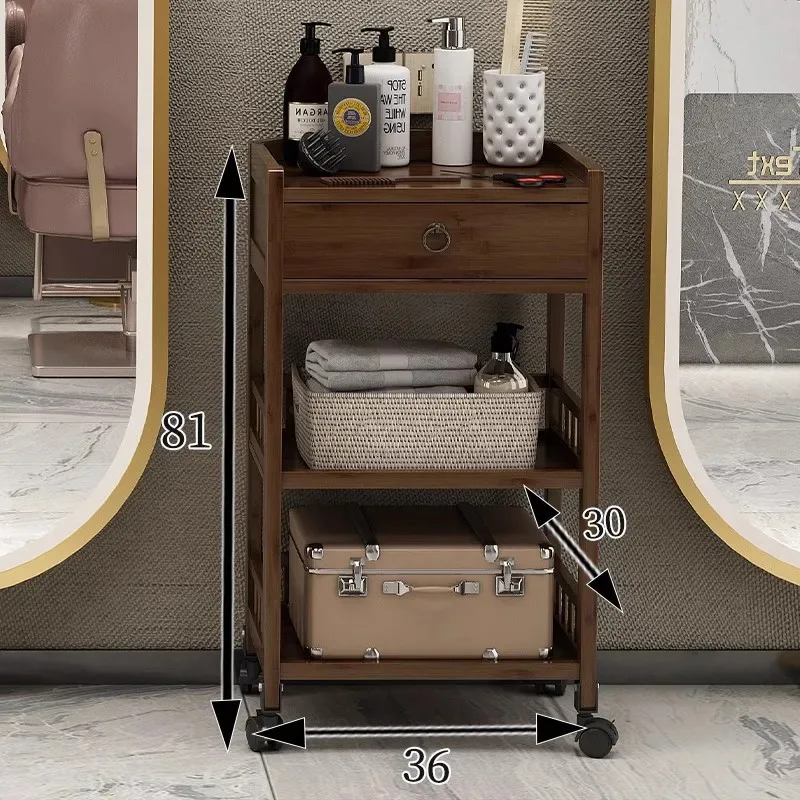 Carrito de almacenamiento para salón de belleza, carrito para cosméticos, peluquería, maquillaje, Hospital Médico, Con Ruote, muebles ZT50ST