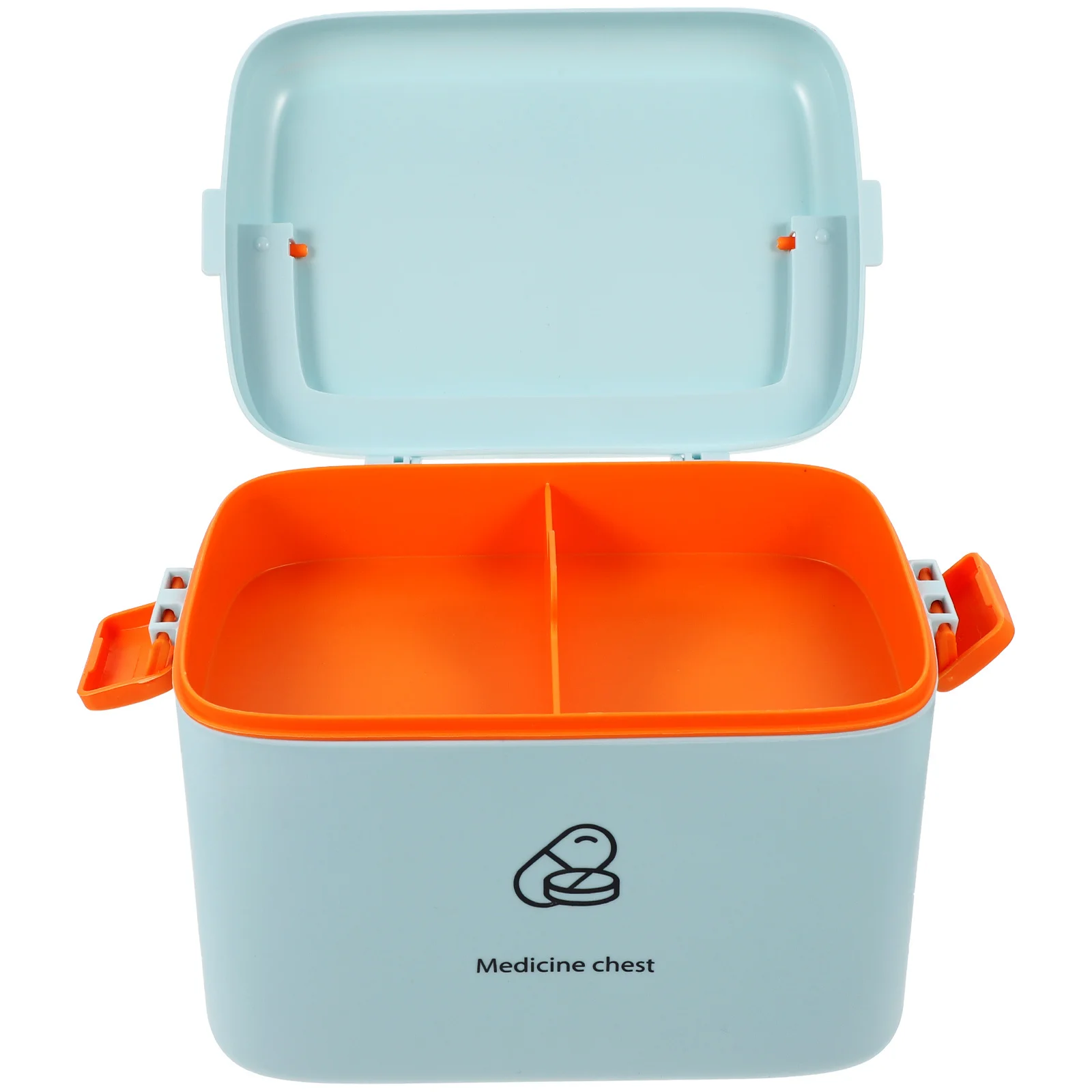 صندوق دواء ذو سعة كبيرة، حافظة طبية محمولة بطبقة مزدوجة لمجموعة الطوارئ المنزلية، حامل أدوات الأظافر