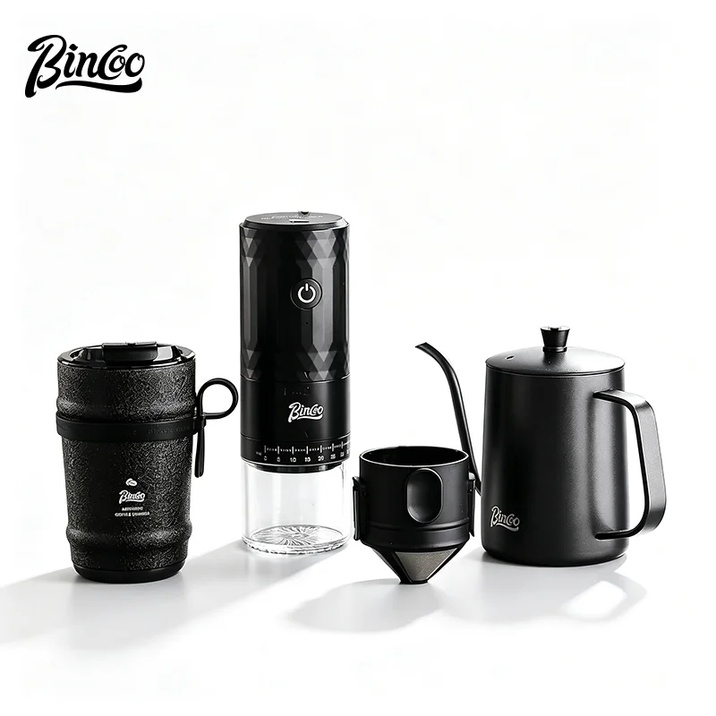 BINCOO Stainless Steel Drip Coffee Filter, Paper‑Free Reusable Pour‑Over Coffee Maker Portable Hanging‑Ear Coffee Filter Cup for