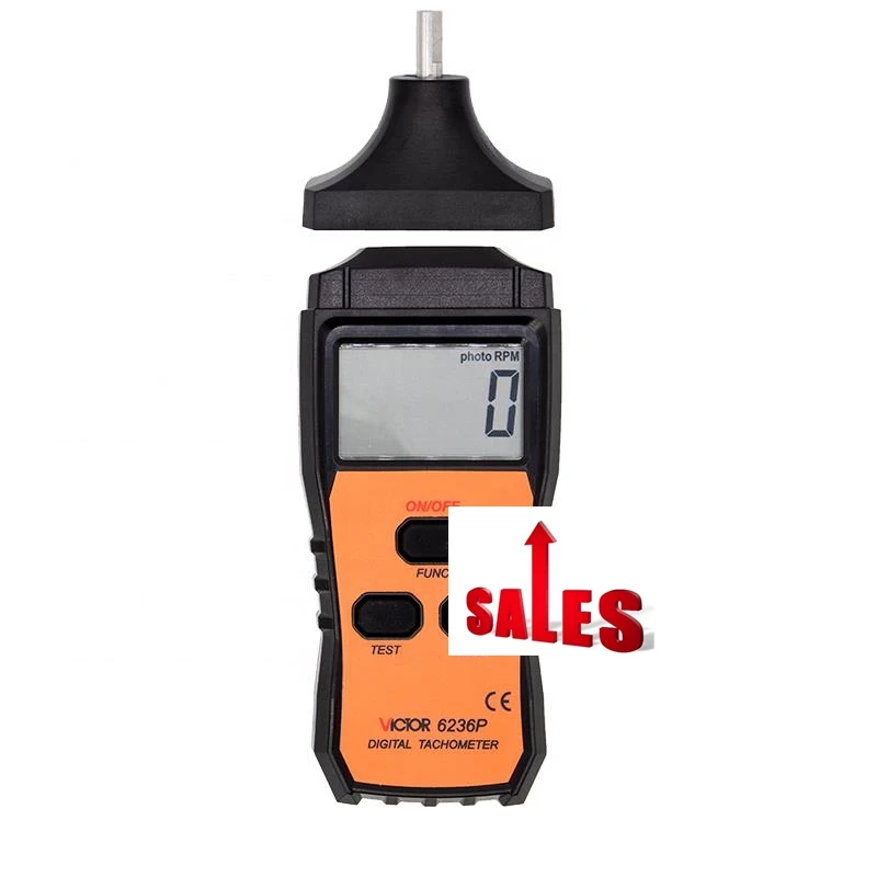 

6236P Digital Contact Tachometer RPM Tester Motor tachometer Speed Gauge Meter Non-Contact Digital Tachometer