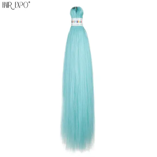 26Inch Easy Braids Hair Synthetic Colourful Pre Stretched Braiding Hair Extensions Jumbo Braids Ombre Yaki Long Straight Hair - Image 20