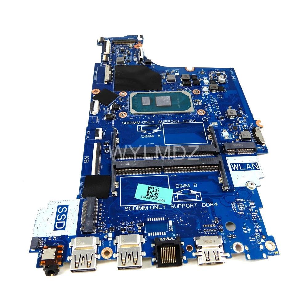 LA-J081P placa-mãe para dell vostro 3401 3501 3491 inspiron 3493 3593 3793 5593 portátil i3 i5 i7-10th gen cpu notebook mainboard