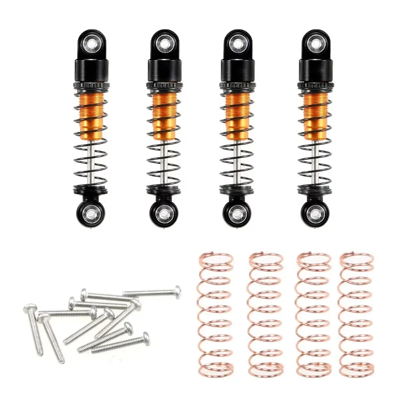 32Mm Aluminum Threaded Mini Shock Absorber for 1/24 Reinforced Concrete Track Axial SCX24 90081RC