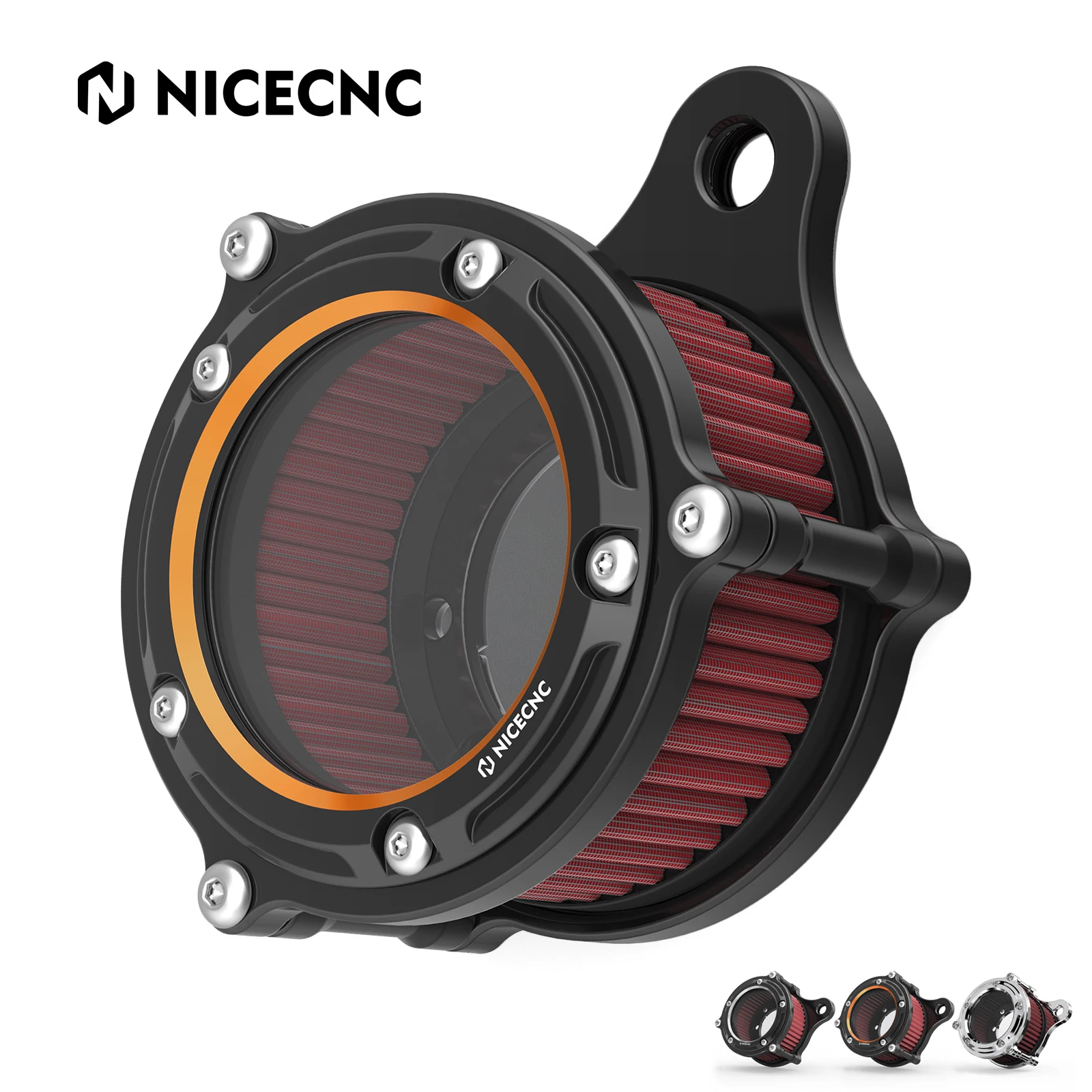 

Motorcycle Air Filter for Harley 48 XL1200X 10-15 Iron 883 XL883N 09-14 Iron 1200 18-21 883 Low XL883L 07-10 XL1200L 2008-2011