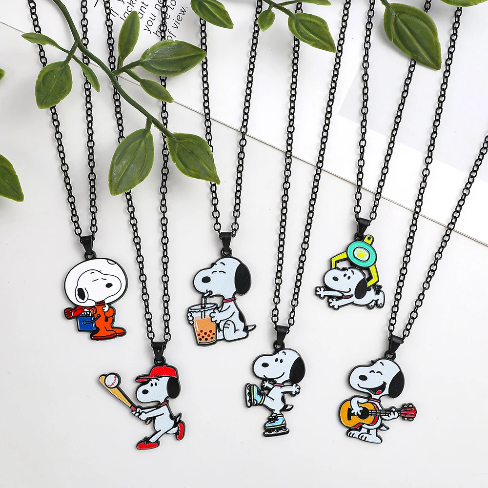 Little White Dog Pendant Necklace Collection - Cute Cartoon Dog Pendant, Japanese Cute Style
