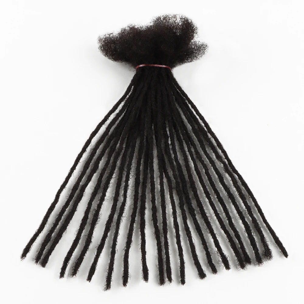 Extensions de cheveux naturels 0.2 faites à la main pour femmes, dreadlocks en continu, doux, 100% cm, vente en gros