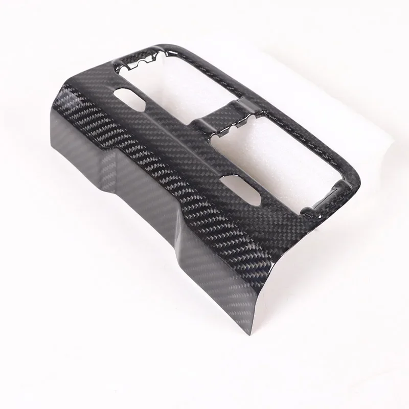 For BMW 5 Series G60 2024 Real Carbon Fiber Car Rear Air Conditioning Air Outlet Decorative Frame Car Interior Accessories