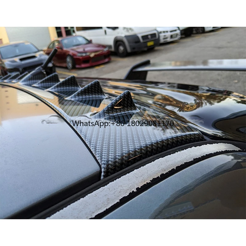 Carbon Fiber ROOF Spoiler para Mitsubishi Lancer Evo 7, 8, 9, Auto Tuning