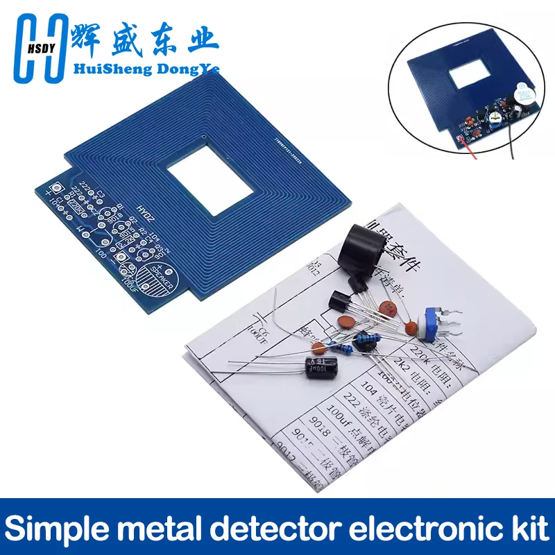 DIY Simple Metal Detector Metal Locator Kit DC 3V-5V Electronic Production Metal Sensor Module Induction Suite