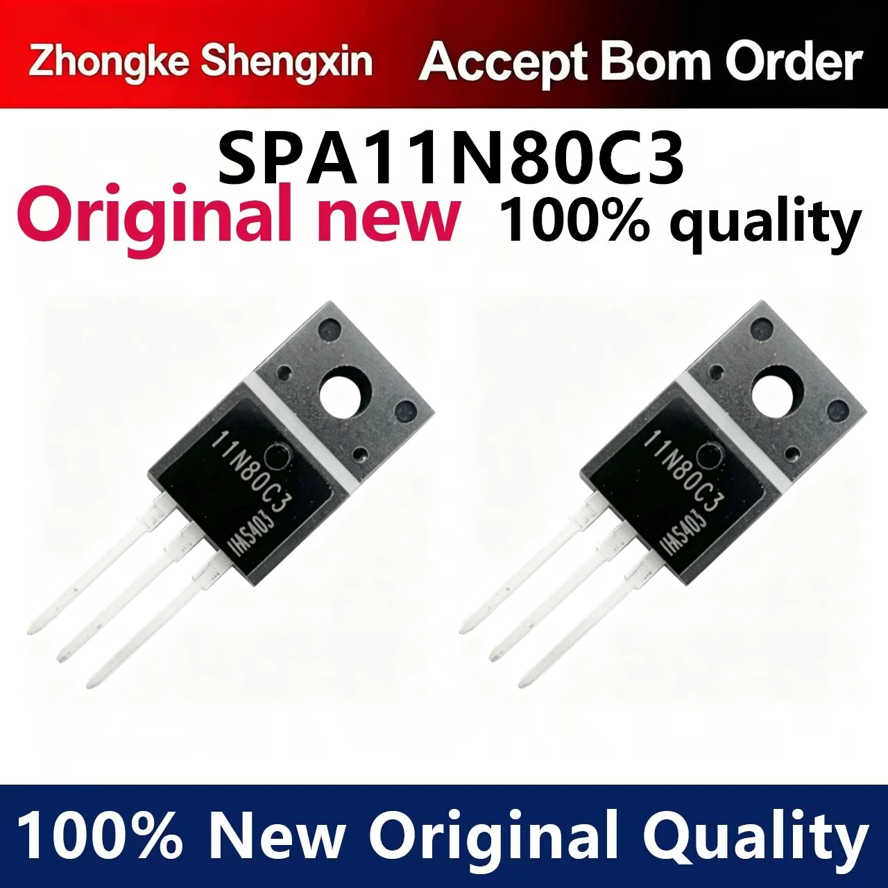 （5pcs）SPA11N80C3 warehouse imported inventory TO-220F MOSFET 800V 11A