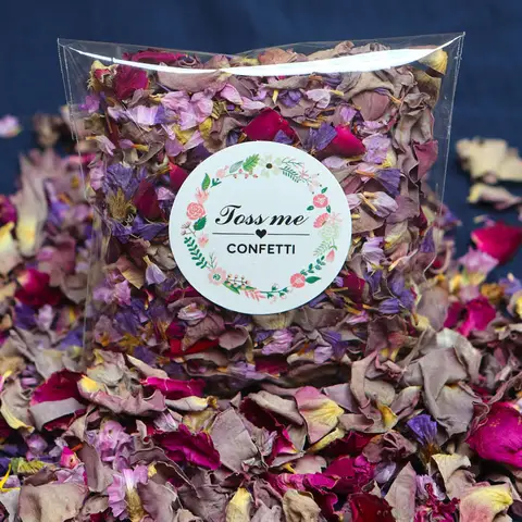 200g Natural Dried Flowers Wedding Confetti Red and Pink Rose Petals Birthday Party DIY Decoration Biodegradable Party Supplies