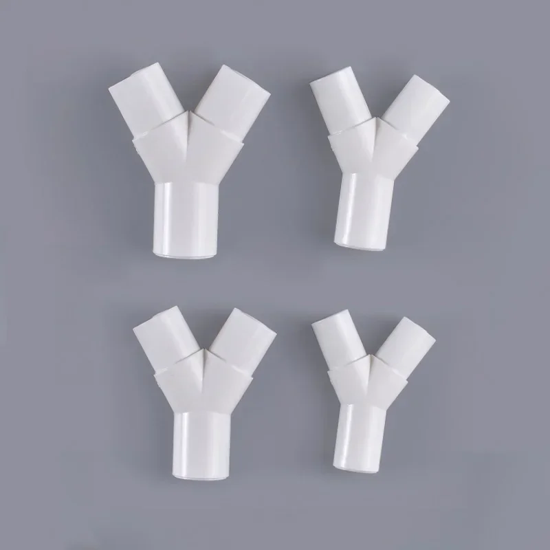 1PCSPVC Y-Shape Tee 16mm/20mm Drip Box Connector for Aquarium Filter Garden Irrigation Splitter Corrosion-Resistant Easy Install