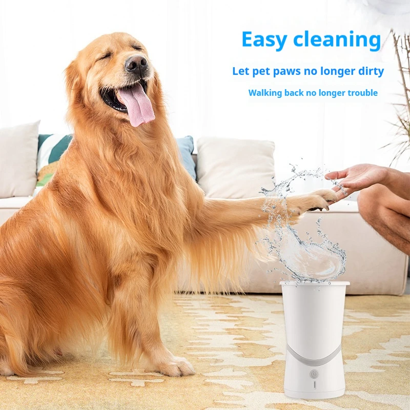 

Pet Foot Wash Cup Dogs Clean Paws Pet Cleaning & Grooming Apparatus Electric Cat Foot Washer