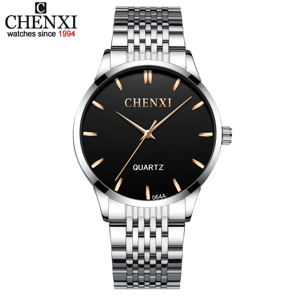 

CHENXI Top Luxury Men Brand Stainless Steel Quartz Watch Men's Casual Waterproof Analog Sport Wristwatches Fashion Clock Male