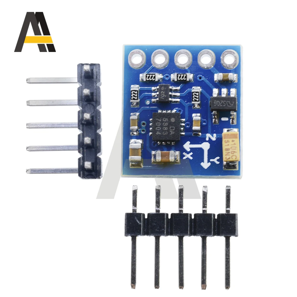 QMC5883L 3V-5V Triple Tri-axis 3 Axis Compass Magnetometer Sensor Module Board For Arduino Imported Chips