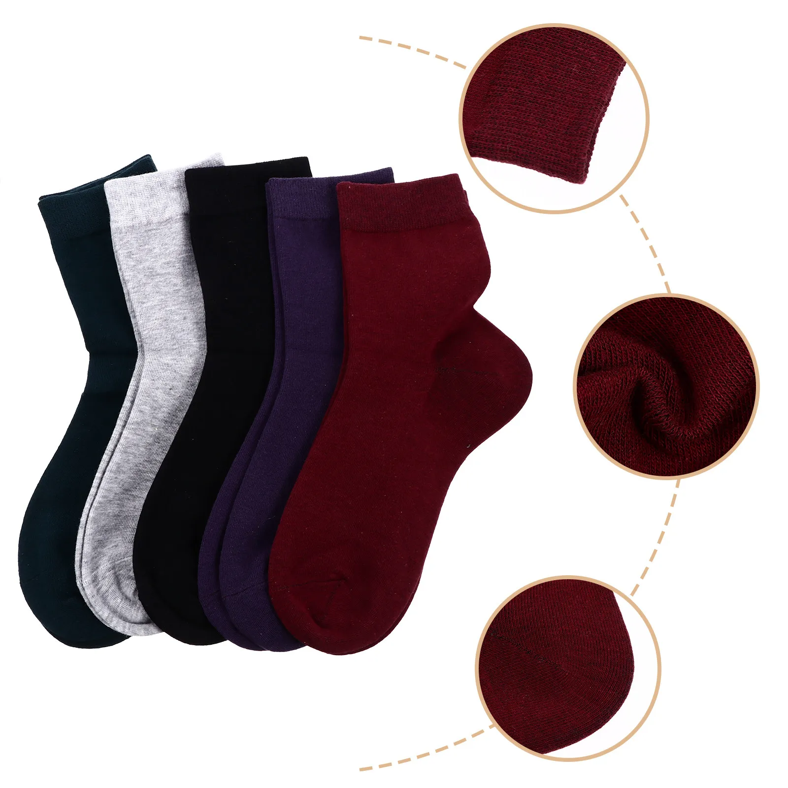 5Pairs Anti Cracking Socks Moisturizing Silicone Gel Socks for Women Foot Care Cracked Heel Protection Sock Women Sock
