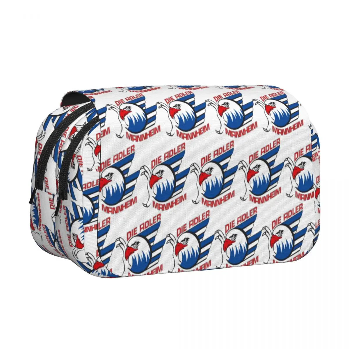 Adler Mannheim Hockey Pencil Case Pencil Pouch Hard Shell Leather Big Capacity Pen Box Pencil Bag for Kids Gifts