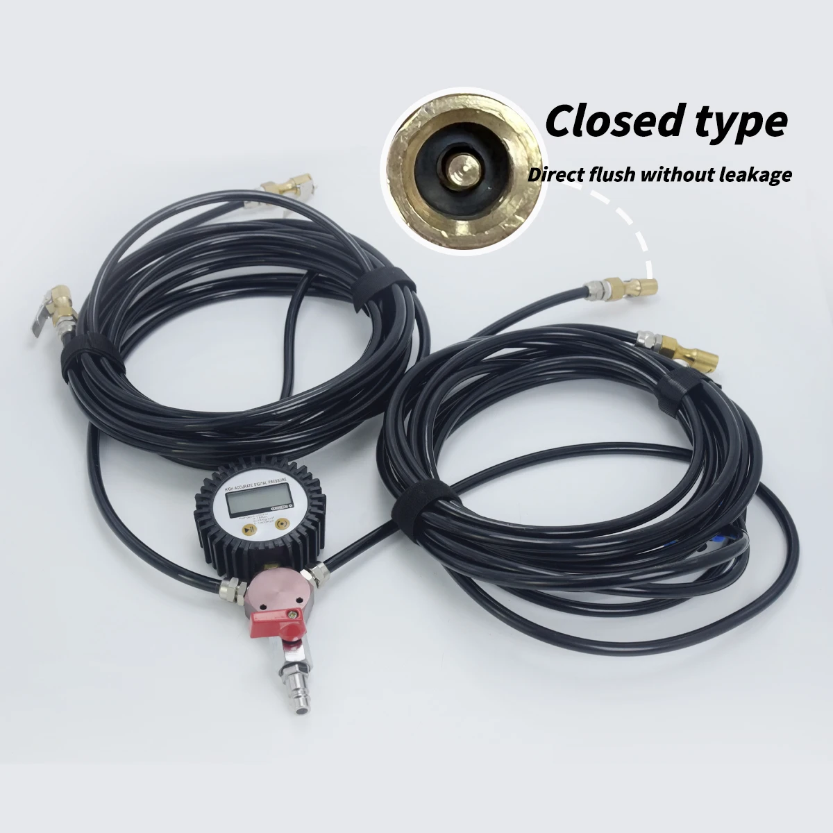 

Enhanced Off-Road 4-Way Digital Tire Inflation-Deflation System with Pressure Gauge, Hose and Air Chuck - EqualizerDP-JHQ01