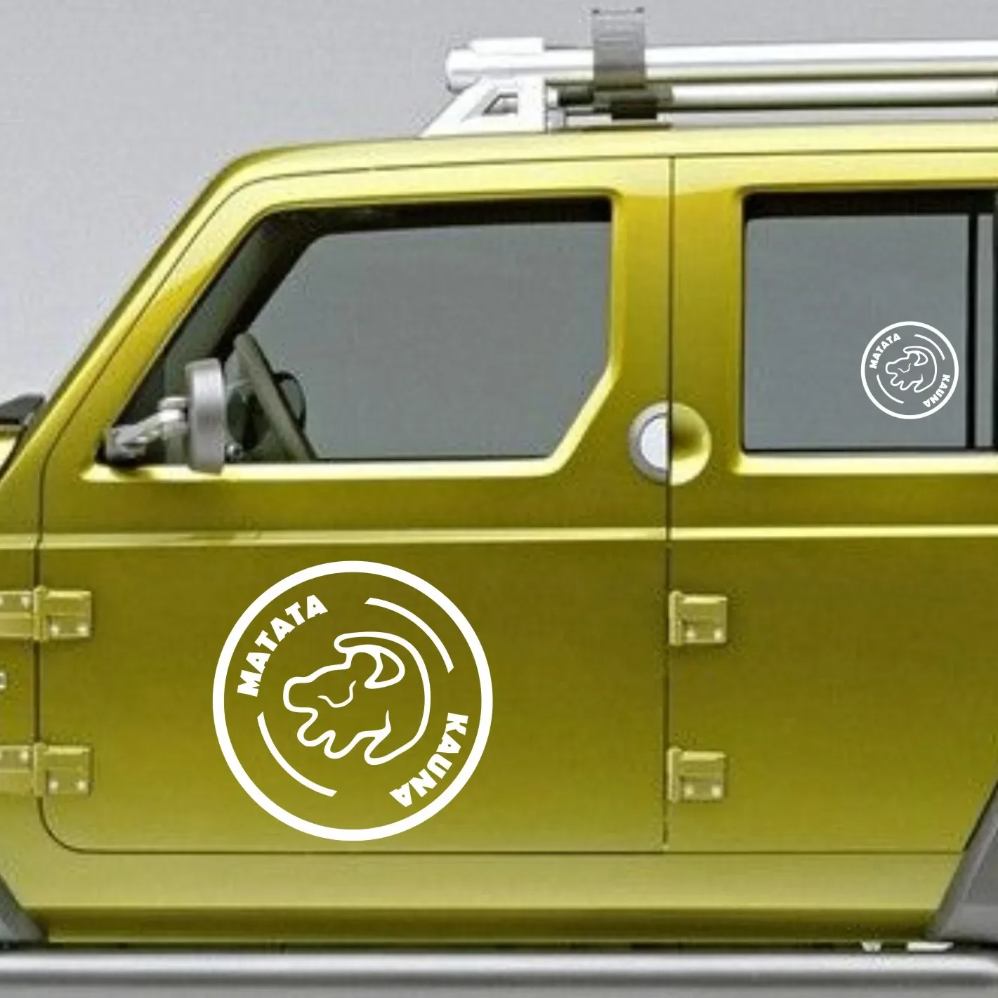 Brand New Lion King Hakuna Matata Car Sticker Motorcycle KK Vinyl Car Sticker Car Glass Decorative Waterproof Fun Sticker, 18CM