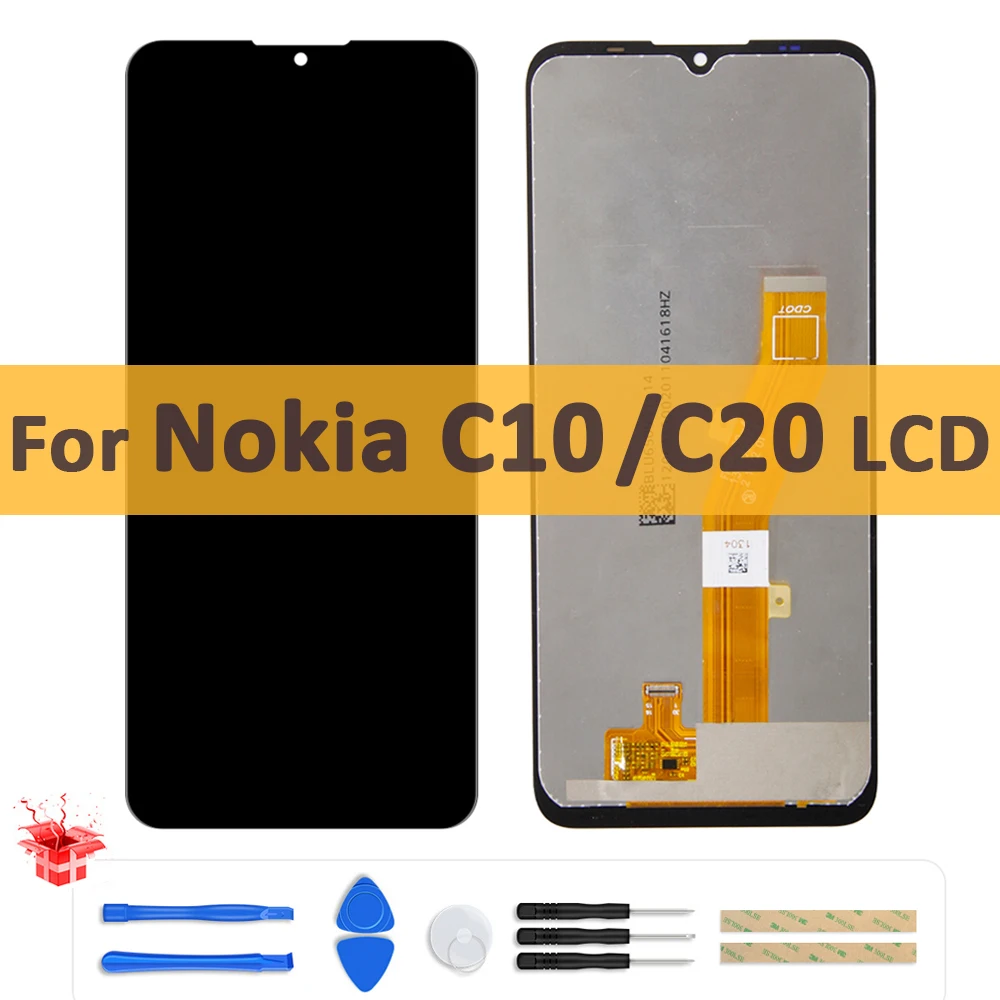 

6,52 "Оригинальный ЖК-дисплей для Nokia C20 TA-1339 TA-1352, ЖК-дисплей, сенсорный экран, дигитайзер для Nokia C10 TA-1342, ЖК-дисплей, запасные части