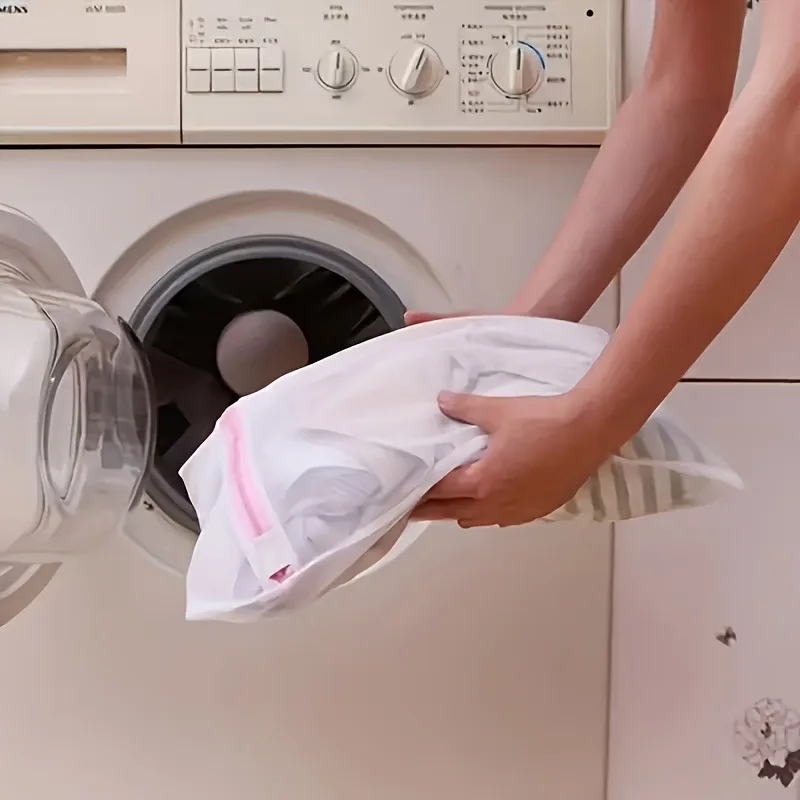 5 Pack Zipper Mesh Laundry Bags For Washing Machine, Durable Delicates Wash Bag For Bra Underwear Fine Garments