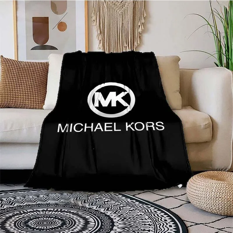 MK Bags Pattern Soft Throw Blanket Flannel All Season Light Weight Blanket Suitable for Living Room/Bedroom Warm Blanket