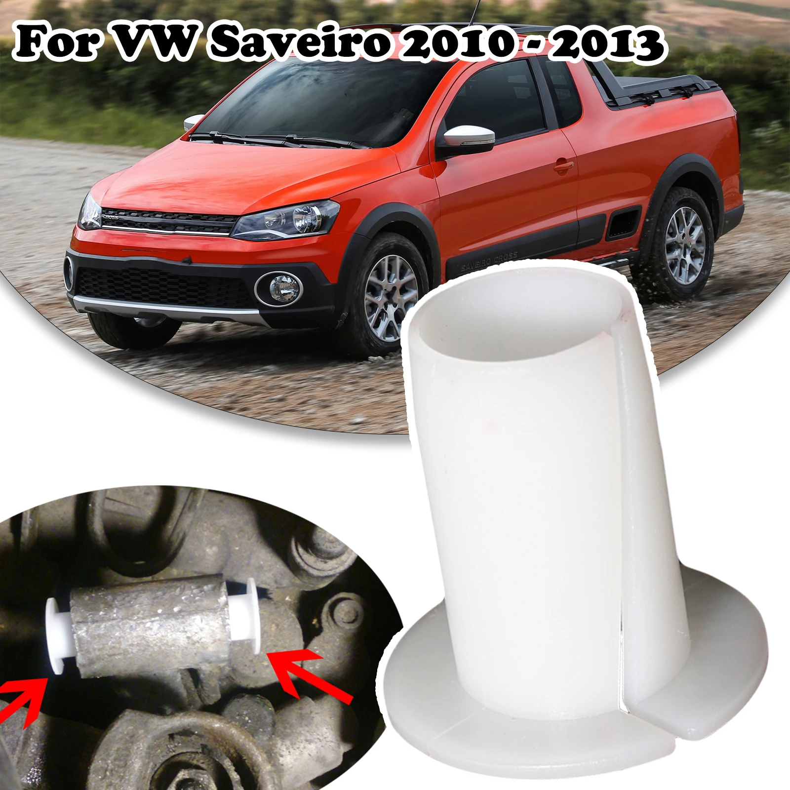 For VW Saveiro 2010 - 2013 Gear Selector Circuit Rod Linkage Relay Lever Bushing Deflection Bar Shift Control Bearing Socket