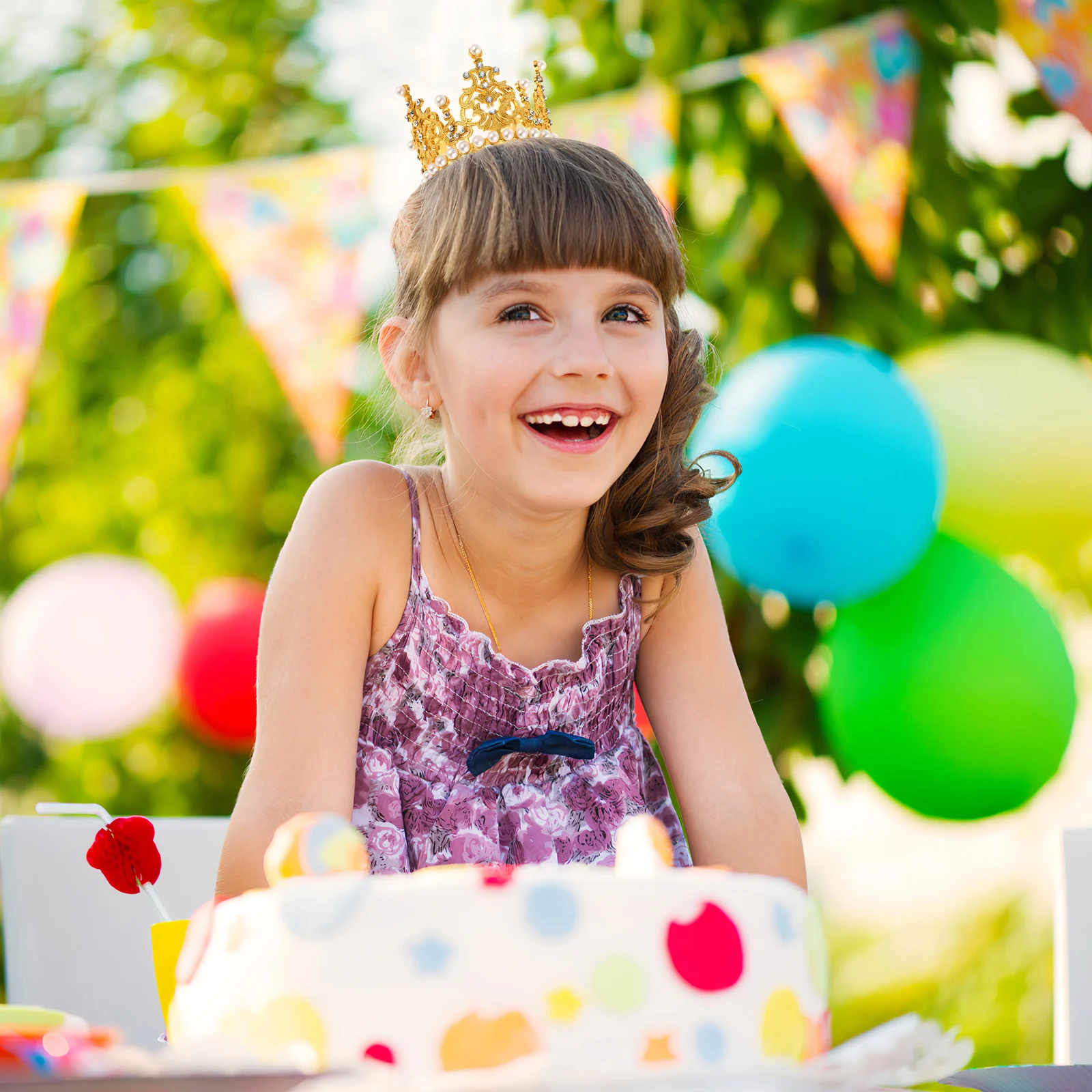 

2pcs Cake Topper Premium Material Birthday Party Birthday Crowns For Decor Headdress Hair Accessories