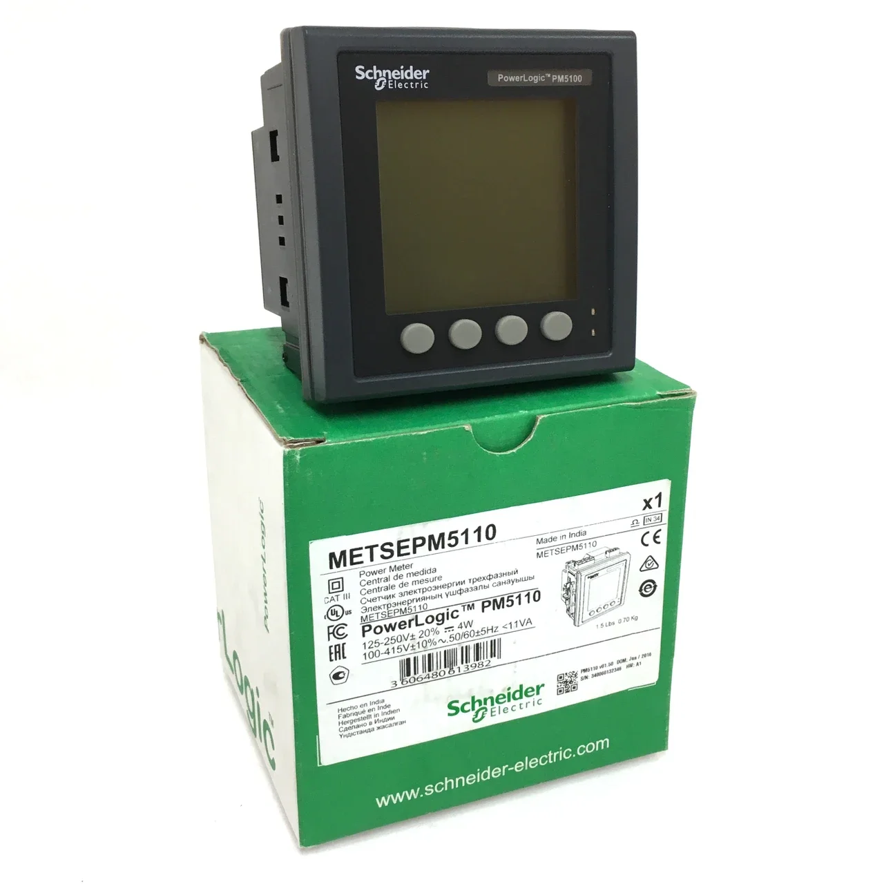 PM5110 Meter, modbus, up to 15th H, 1DO 33 alarms METSEPM5110