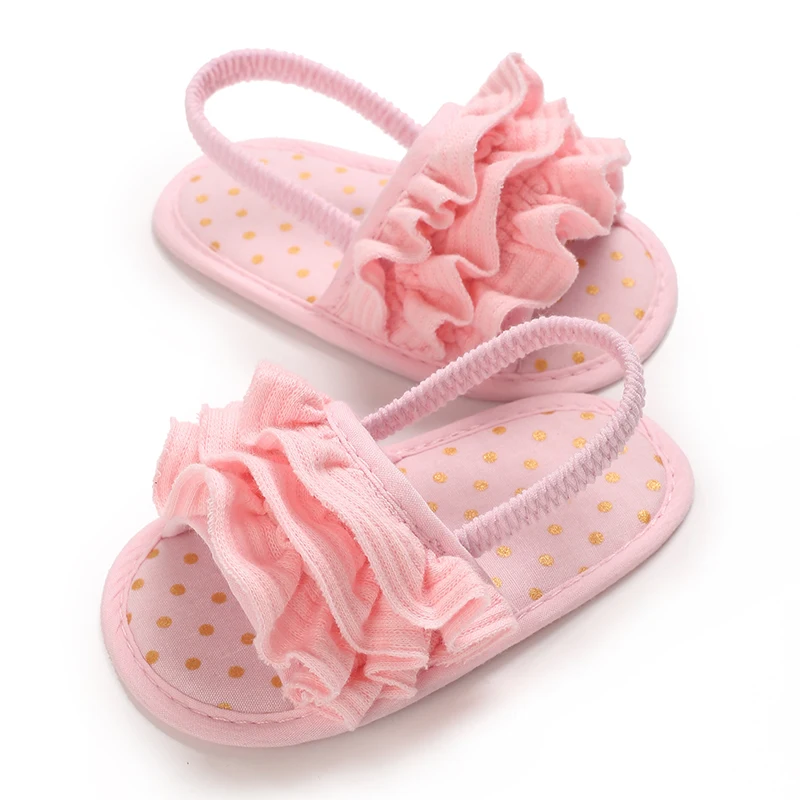 Spring and Autumn Baby Cute Pink Walking Shoes 0-12 Months Comfortable First Shoes for Baby Girls
