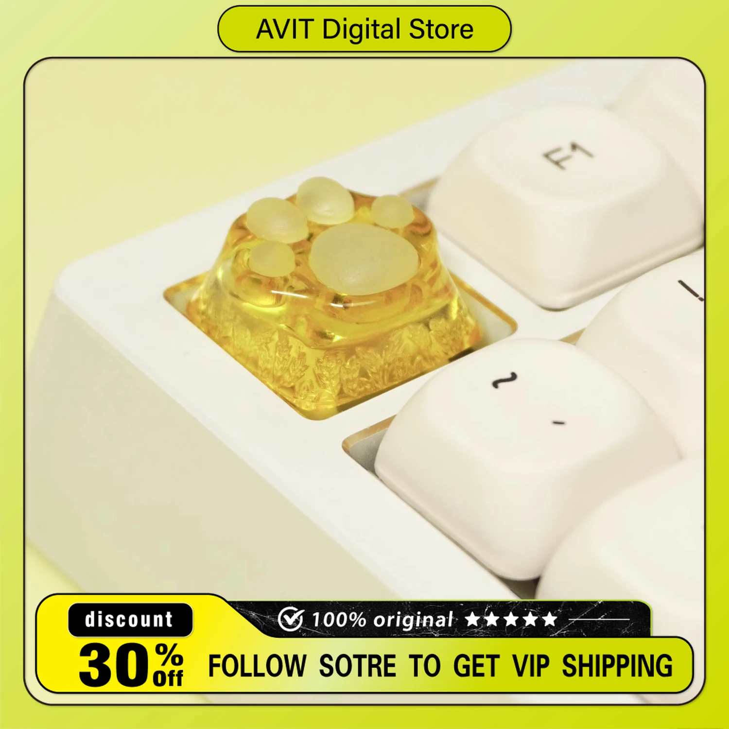 

Cat Paw 3D Printed Keycaps Keyboard Keycap for DIY Backlit Keycaps for Pc Gaming Classic Suit Suit Personalized Game Anime Gifts