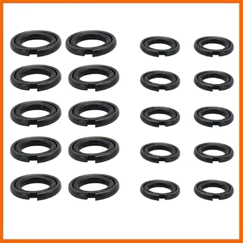 

ABMI-(10+10) Sets Impact Wrench Retainer Ring Kits 1/2 & 3/8 Inch With O-Rings For Pneumatic And Electric Wrenches,